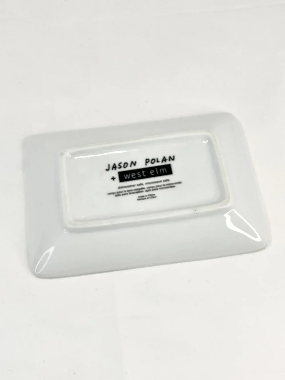 Jason Polan + West Elm Canape Plate Dapper Penguin Rectangular Trinket Dish